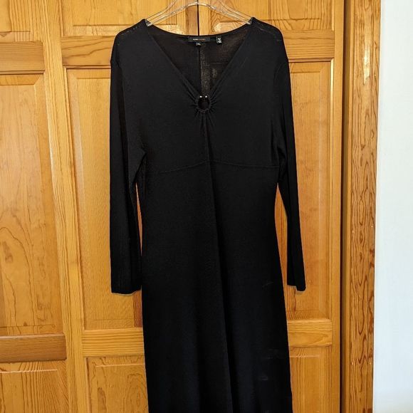 BCBGMaxAzria Dresses Bcbg Dresslongsleeve Body Con Black Dress Xl